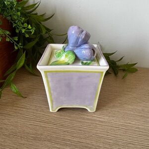 Villeroy & Boch Lavender Trinket Box with Floral Lid